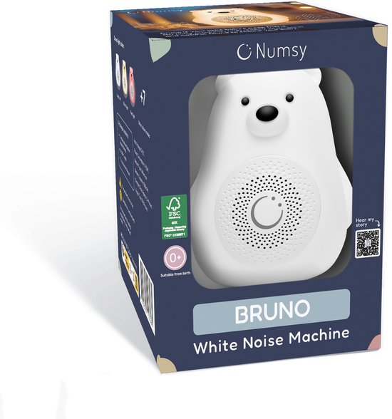 Numsy White Noise Machine Bruno - Witte Ruis Apparaat - 2025 van Numsy