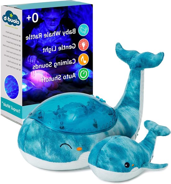 Oceaan Projector Nachtlampje - Sterrenprojector Kinderkamer - Slaap Vergemakkelijken - Onderwaterlichteffect - Automatische uitschakeling - Aqua