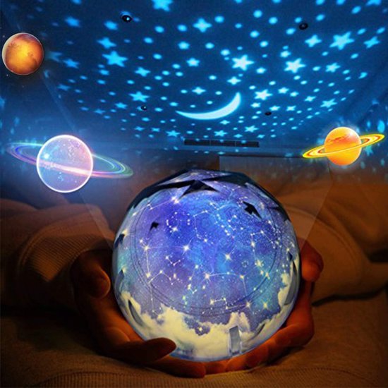 oCreon Lichtprojector LED Nachtlampje met 5 Stijlen - Decoratief Sfeerlicht voor Kinderkamer en Feest van oCreon