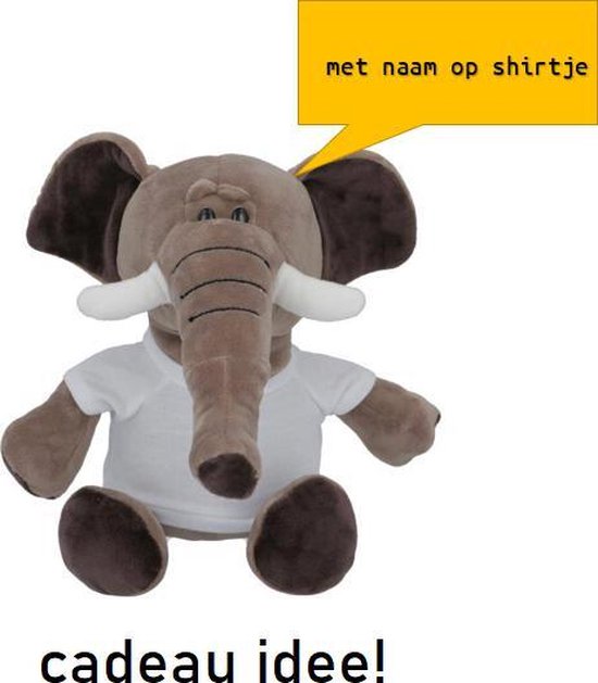 olifant met naam! | cadeau idee|  leuk om te geven of om te krijgen! | pluche van Olifant