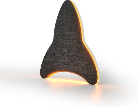 Ollie & Leila® - Raket - White Noise - Nacht Lamp - Baby Lamp - Witte Ruis - Huilsensor - BPA Vrij - USB of AAA Batterijen - Touch bediening - Meerkleurige Verlichting van Ollie & Leila