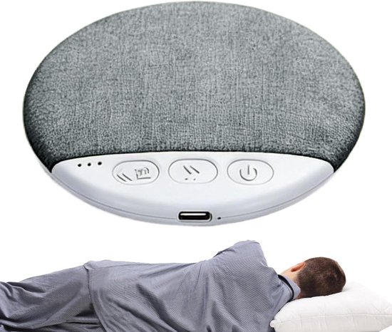 Onder kussen luidspreker - Slaap audio - Rustgevend slapen - Beengeleiding geluid - 53 x 207 cm - Grijs