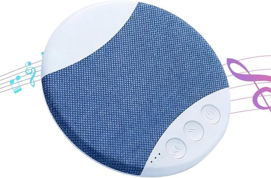 Onder Kussen Speaker - Geluidsbox Slaap - Rustgevende Geluiden - Stille Luisterervaring - 10 x 2 x 10 cm - Wit