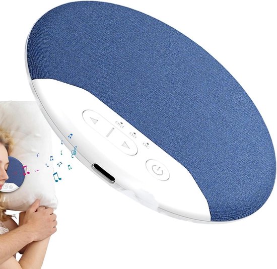 Onder Kussen Speaker - Slaap Geluidsmachine - Betere Nachtrust - Slank Ontwerp - 2.5 x 12.5 x 2.5 cm - Blauw