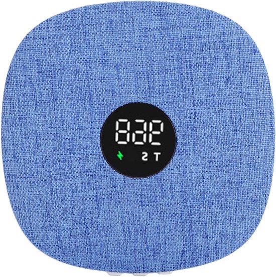 Onderkussenluidspreker Bluetooth - Slaap speaker - Ontspannen slapen - HiFi geluidskwaliteit - 13 x 13 x 3 cm - Blauw