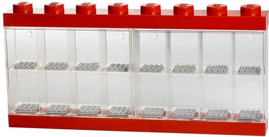 Opbergbox Minifiguur 16, Rood - LEGO van LEGO