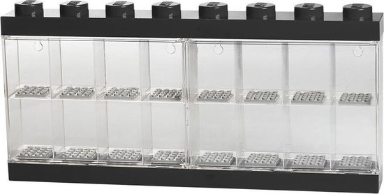 Opbergbox Minifiguur 16, Zwart - LEGO