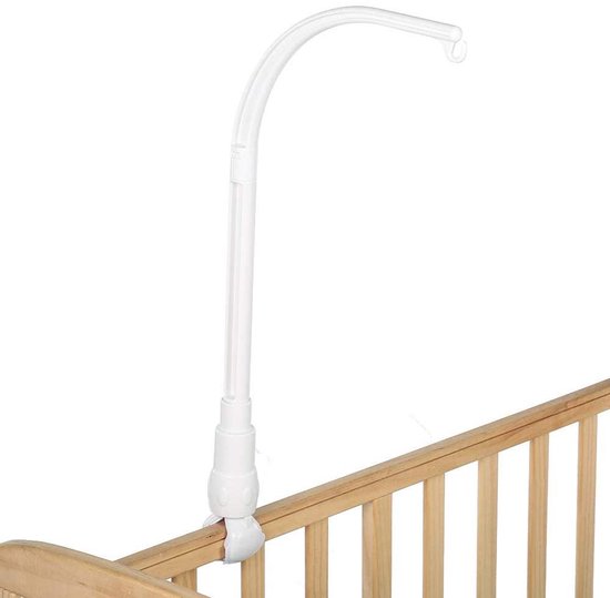 Ophangstang Voor Babybedje - Bebedhouder Voor Mobiel - Verstelbare Arm Voor Kinderkamer (Speelgoed Niet Inbegrepen)