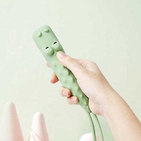 Oplaadbare krokodillen-ledzaklamp, schattige zaklamp van siliconen in de vorm van een dier, ligt prettig in de hand, lang indrukken om de helderheid aan te passen, creatieve verlichting voor buiten.