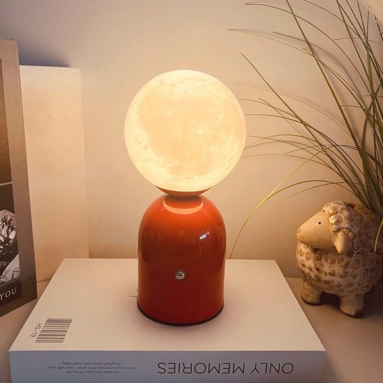 Oplaadbare LED Bedlamp met 3 Kleuren Touchfunctie - Draadloze Tafellamp voor Thuis en Feesten