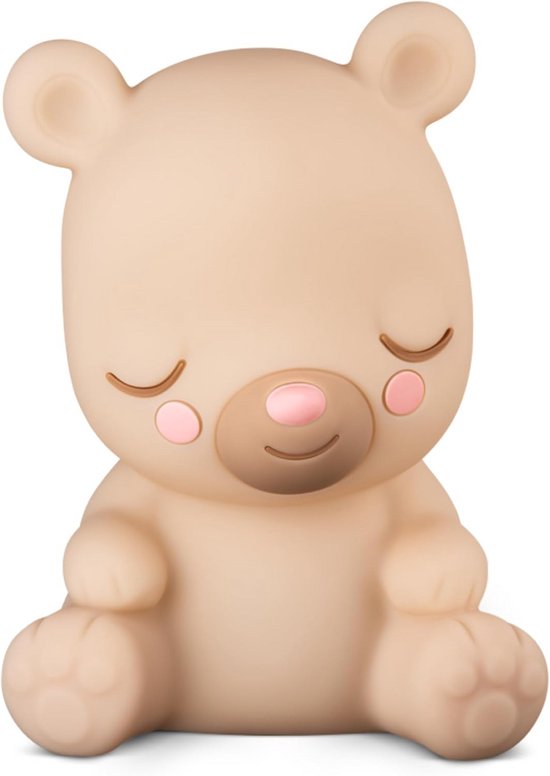 Oplaadbare Sluimerbeer Figuur voor Kinderen: Nachtlampje, Rustgevende Muziek & Geluiden, 90 Min Speeltijd van Merkloos