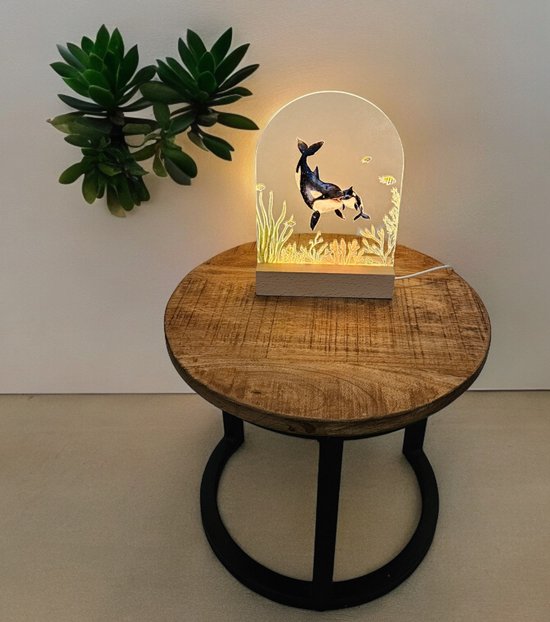 Orka's nachtlampje baby/kinderkamer - led lamp van ORKA