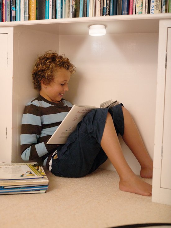 OSRAM DOT-it TOUCH Hoge compacte flexibele LED-lamp in wit van kunststof, dimbaar en oplaadbaar via USB, IP20-bescherming, voor kledingkast/kinderkamer van Osram