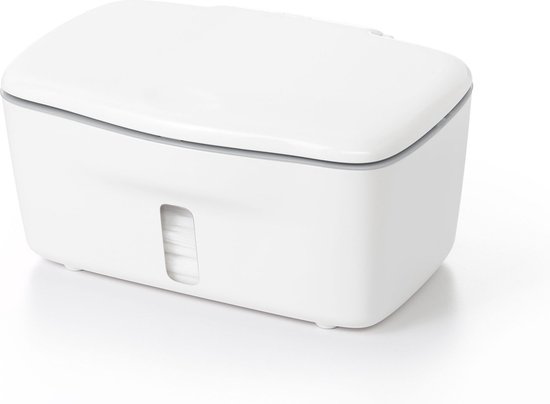 OXO tot Doekjesverdeler - Billendoekjesdoos- Billendoekjes houder - Billendoekjesbox - Wipe box- Vochtige doekjes houder- Wit-Grey