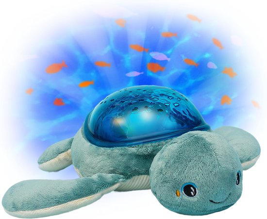 PABOBO Projectorlamp Oceaan - LED Nachtlampje Voor Kinderen - Draadloos - Met Muziek & Micro-USB - Turtle van PABOBO