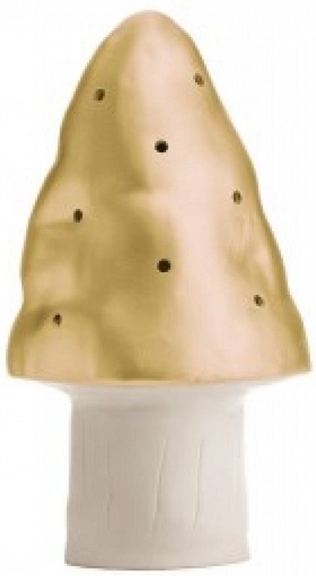 Paddestoel lamp - Egmont Toys - Heico lamp - goud - LED lamp van Egmont Toys