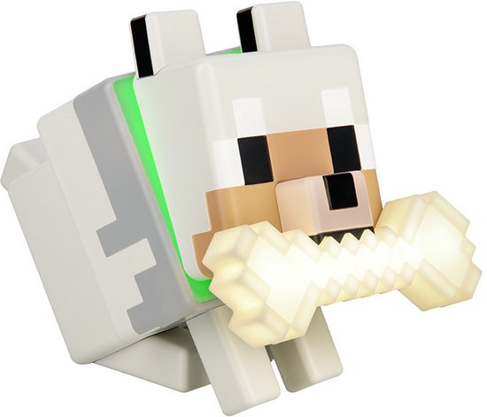Paladone - GloBuddies - Minecraft - Wolf lamp van Paladone