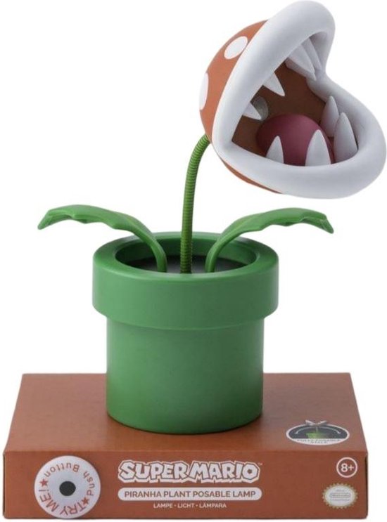 Paladone Super Mario - Mini Piranha Plant lamp 20cm van Paladone