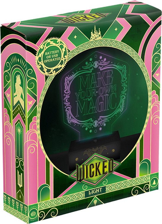 Paladone - Wicked Elphaba - Nachtlamp - Bureaulamp - Groen van Paladone