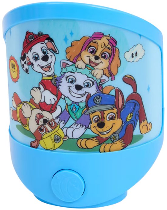 PAW Patrol Nachtlampje - Kinderkamer Wandlamp - Chase & Marshall LED Lamp - 17,5 x 13,5 cm