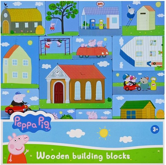 Peppa-Pig-Houten-Bouwblokken-Wooden-Building-Blocks van Peppa Pig