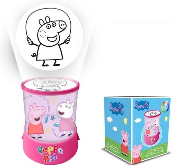 Peppa Pig Projectorlamp - Nachtlamp - Kamerlamp - Bureaulamp - 10 x 16 CM van Peppa Pig