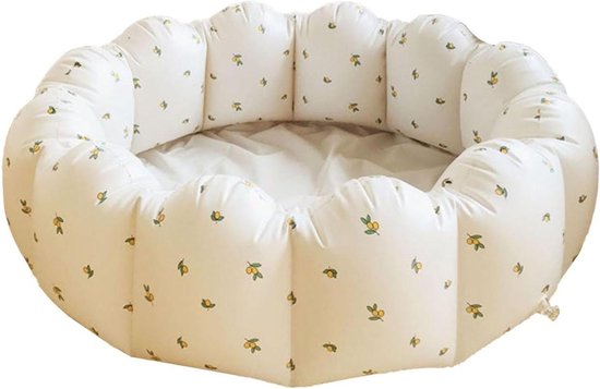 Peuterbad Indoor Petal PVC Opvouwbaar Opblaasbaar Zwembad voor Baby's - Olijfpatroon baby zwembad van Liewood