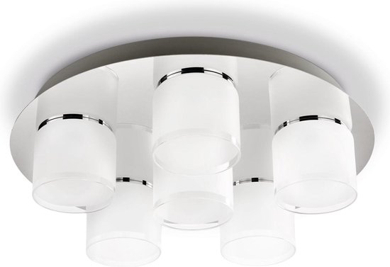 Philips Byzantin - Plafonnière - 6 Lichtpunten - chroom - 6 x 400lm van Philips LED