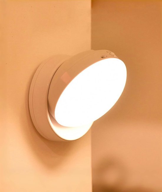 Plakbare Nachtlamp Oplaadbare Batterij Met 360 Graden Draaibare Bewegingssensor LED Lamp Voor Slaapkamer Keuken Hal En Ingang Warm Licht van Merkloos