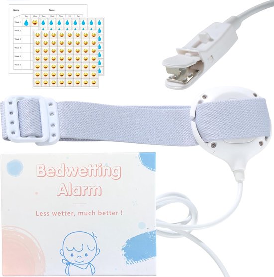 Plaswekker Clip Sensor - Bedplassen Alarm - Zindelijkheidstraining Kind - Drie Alarm Opties - 16 x 10 x 7 cm
