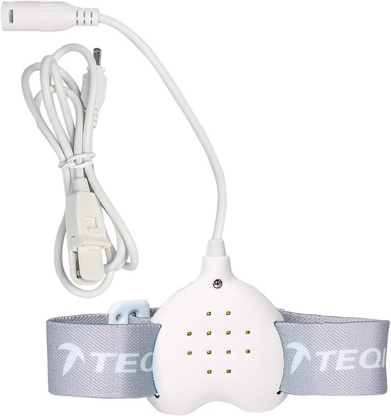 Plaswekker Kinderen - Bedplassen Alarm - Droog Slapen - Oplaadbaar Vibratie Licht - 110cm Snoer - Wit