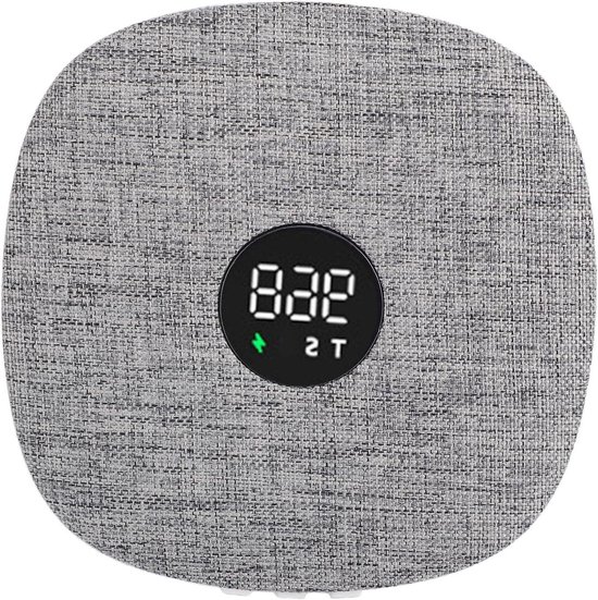 Platte Luidspreker - Onder Kussen - Rustige Nachtrust - Stereogeluid Timer - 13 x 13 cm - Grijs