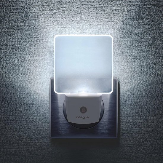 Pluggable LED Night Light Set of 2 with Sensor for Corridors 0.6 W
