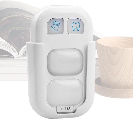 Poets Timer - Badkamer Timer - Tandenpoetsen Leren - Interactieve Verlichting - 2 Minuten - Wit