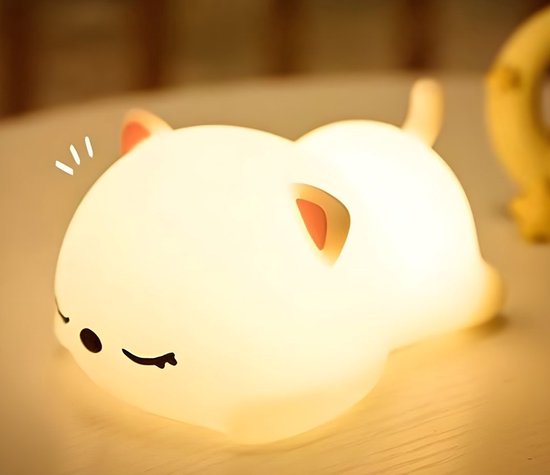 PolkaHome® Lamp – Tafellamp Slaapkamer & Tafellampen – Tafel Lamp & Tafellampje – Nachtlamp & Nachtlampje – Lamp Kinderkamer & Lamp Babykamer – Nachtlampje Dimbaar – Lamp Kinderkamer Meisje en Jongen en Kinderen – Touch Lamp – Knijplampje Oplaadbaar van Merkloos