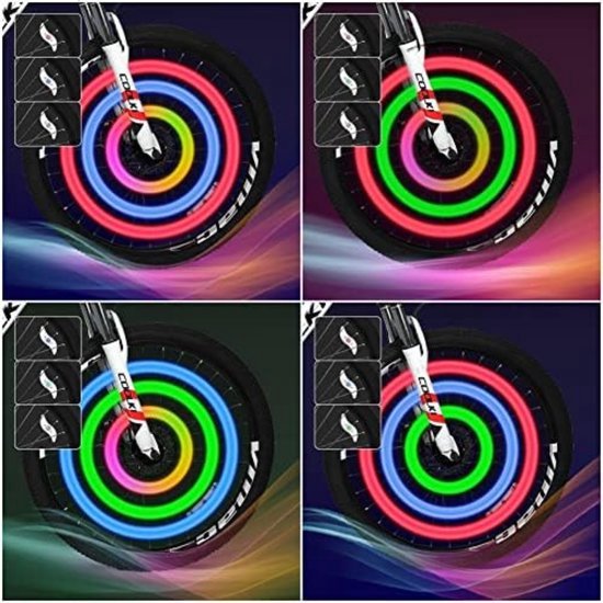 PolkaHome Spaakverlichting Fiets - Spaakreflectoren - Wielverlichting - Spaakverlichting kinderfiets - 6 stuks van Polk