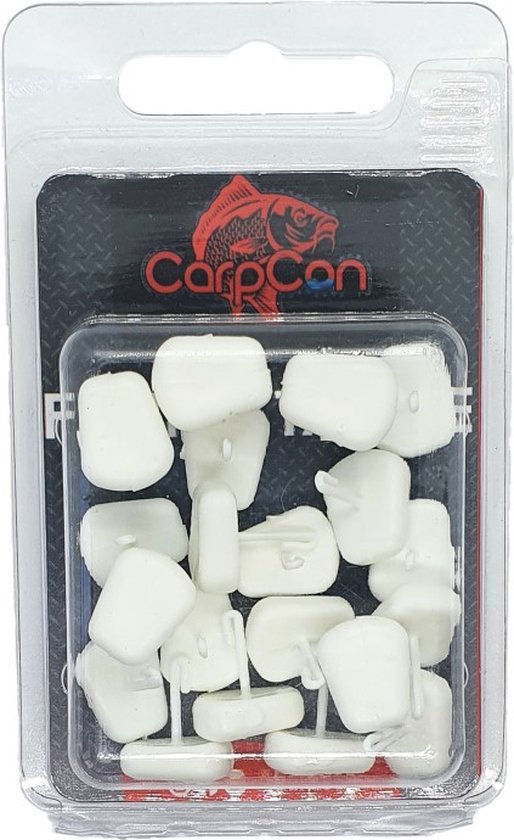 Pop Up Corn Stoppers - Wit - 20 stuks - Plastic Aas Fake Food - Drijvende mais - Karper vissen van POP