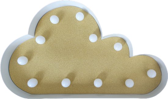 Potimarron - Decoratie lamp - nachtlamp - wolk - led lamp - kinderkamer - wolkje van Merkloos