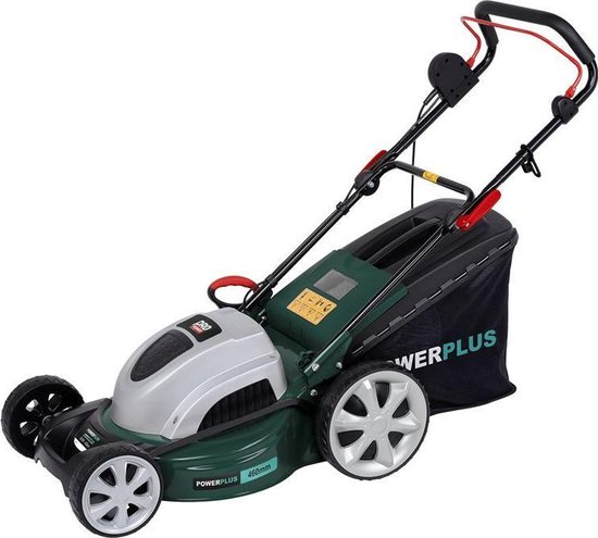 Powerplus POWPG10240 Grasmaaier - 1800 W - 46 cm maaibreedte -  Instelbare maaihoogte: 30-90 mm van Powerplus