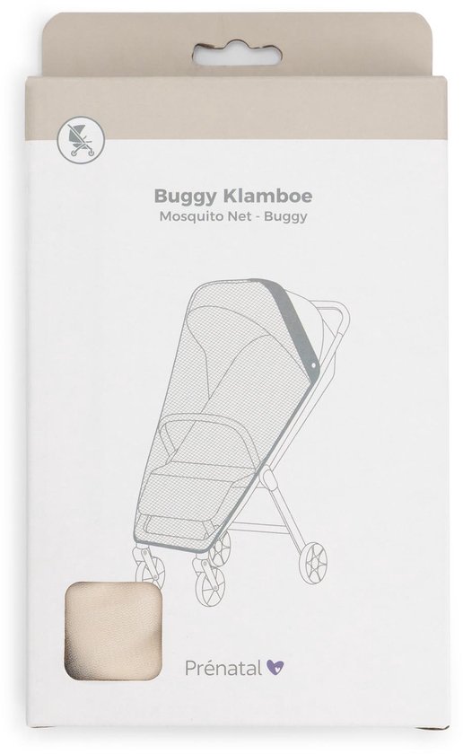 Prénatal buggy klamboe - Geschikt voor buggy of wandelwagen - Muggennet - Ivoorwit