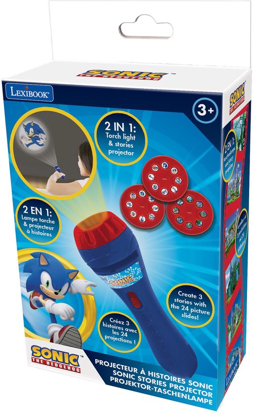 Projecteur à histoires et lampe torche Sonic van Merkloos