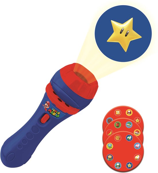 Projecteur à histoires et lampe torche Super Mario van Lexibook