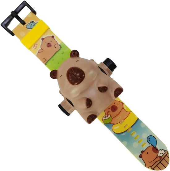 Projectie Klok - Kinderhorloge Digitale Klok - Tijd Leren Lezen - 24 Projectie Modellen - 22 cm - Meerdere Kleuren