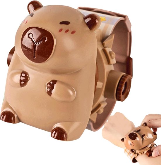 Projectieklok Kinderen - Dierenhorloge Educatief - Leren Klokkijken - 24 Patronen Projectie - 25 cm Lengte - Multicolor