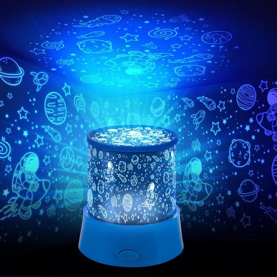 Projectielamp Galaxy - Sterrenlamp Kinderkamer - Sfeer Creëren - 360 Graden Projectie - 12.5 cm - Multicolor