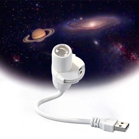Projector – Mini LED-nachtlampje Geschikt voor 5 diaGeschikt voorstellingspatronen