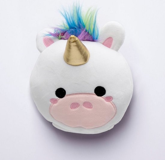 Puckator - Resteazzz - Nekkussen met Slaapmasker - Unicorn - Eenhoorn - rond nekkussen - Neksteun voor Reis Vliegtuig/Auto/Bus van Puckator.