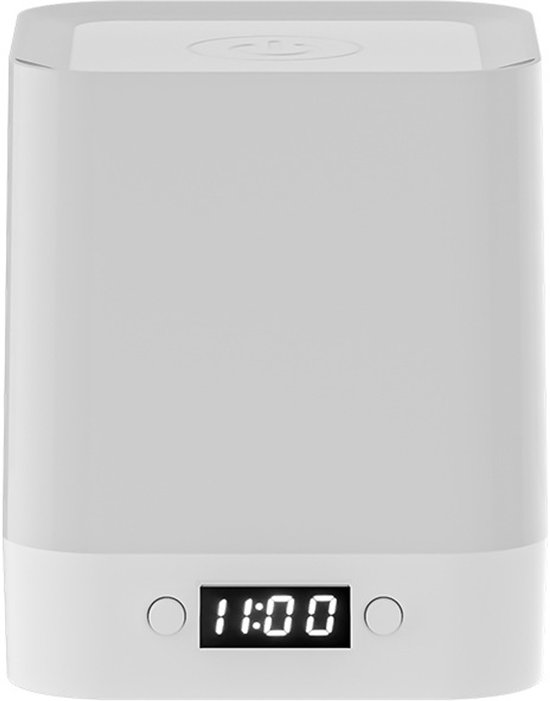 PULUZ - Nachtlampje - Camper Ambiënt Lamp - 4800mAh Lange Accuduur - 3 Kleur Temperatuur - Slimme Klok - Verborgen Handvat - Zuiver Wit - 94x105mm - 5V van Merkloos