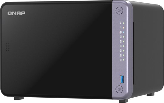QNAP TS-632X-4G data-opslag-server NAS Tower Alpine Alpine AL-524 4 GB DDR4 QNAP QTS Zwart van Qnap