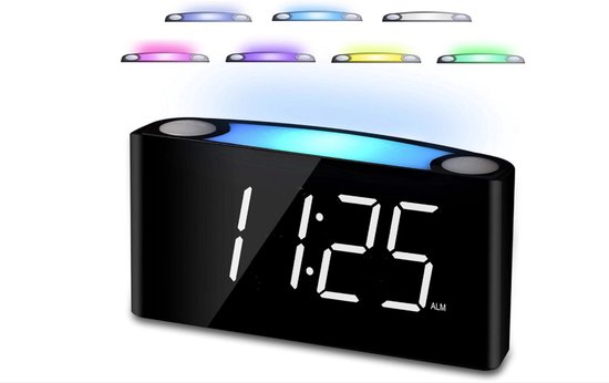 QPFO® Kinderwekker slaaptrainer - digitale wekker voor kinderen met nachtlicht - ideaal voor jongens en meisjes van Merkloos